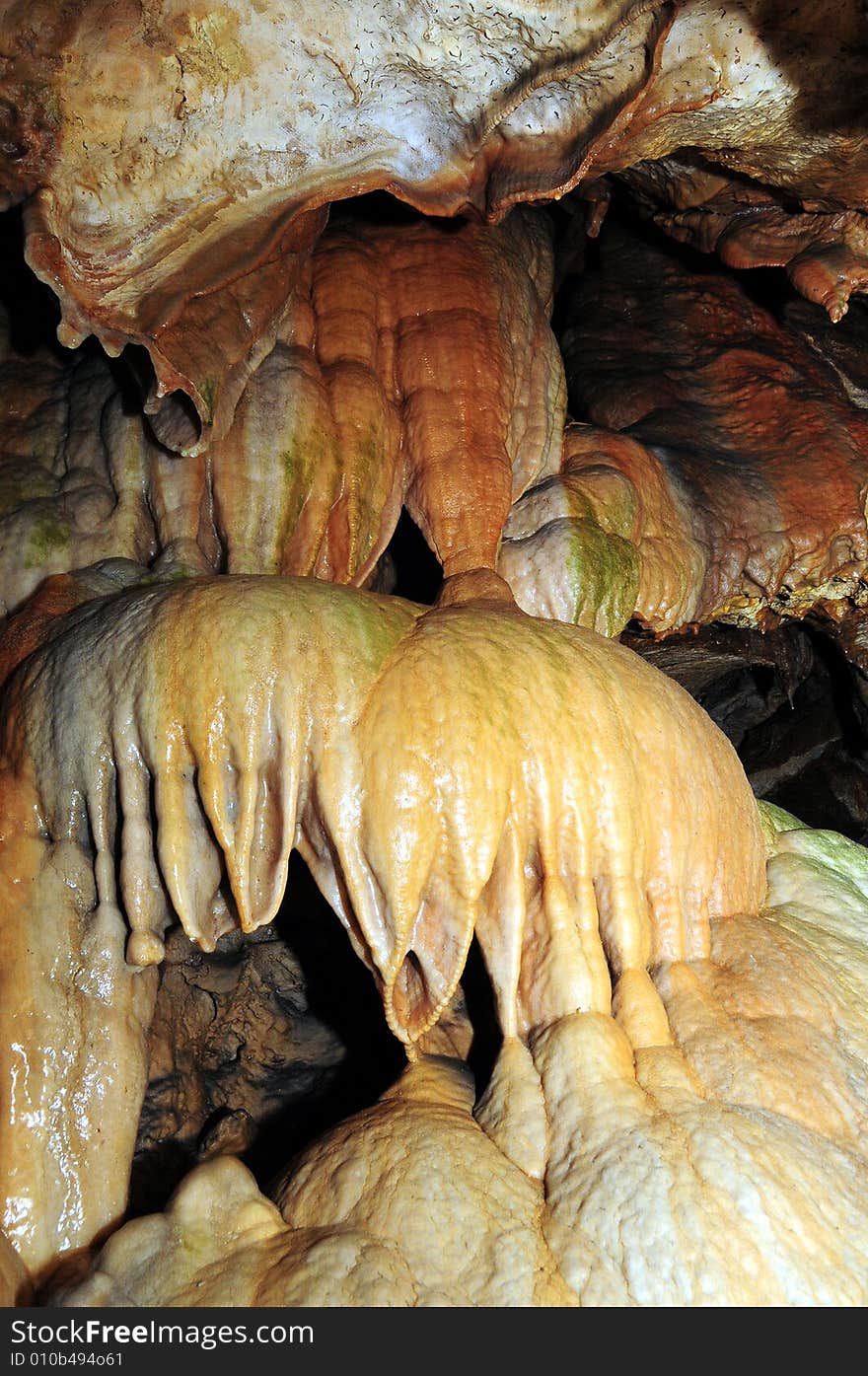 The underground cave interior photo