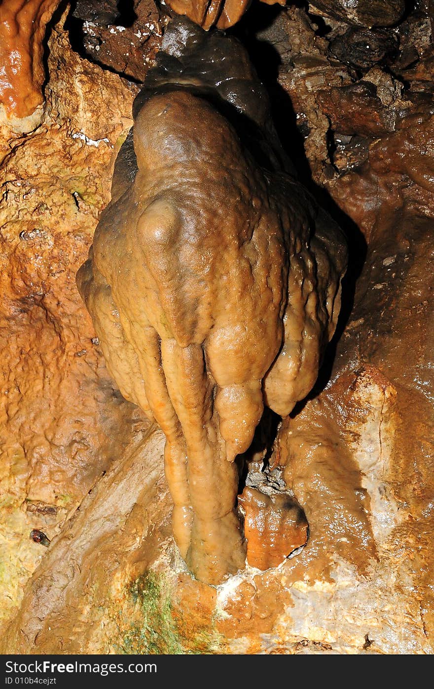 The undergroung cave interior photo