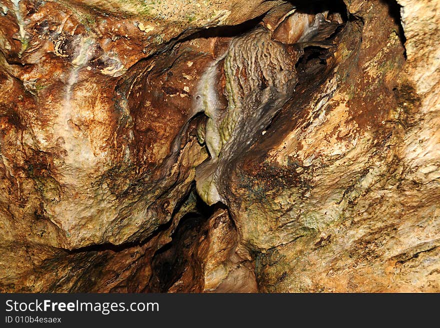 The undergroung cave interior photo