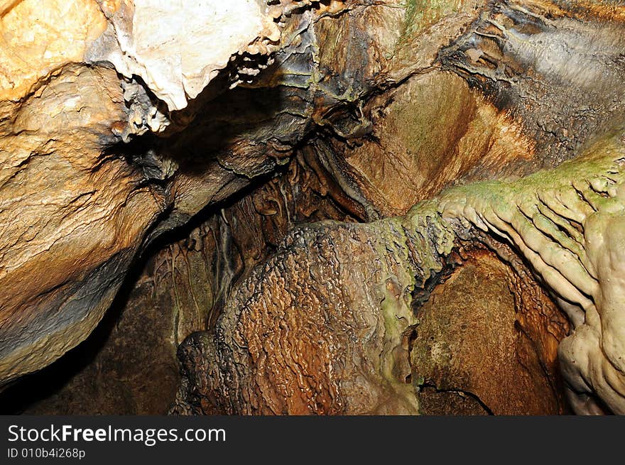 The undergroung cave interior photo