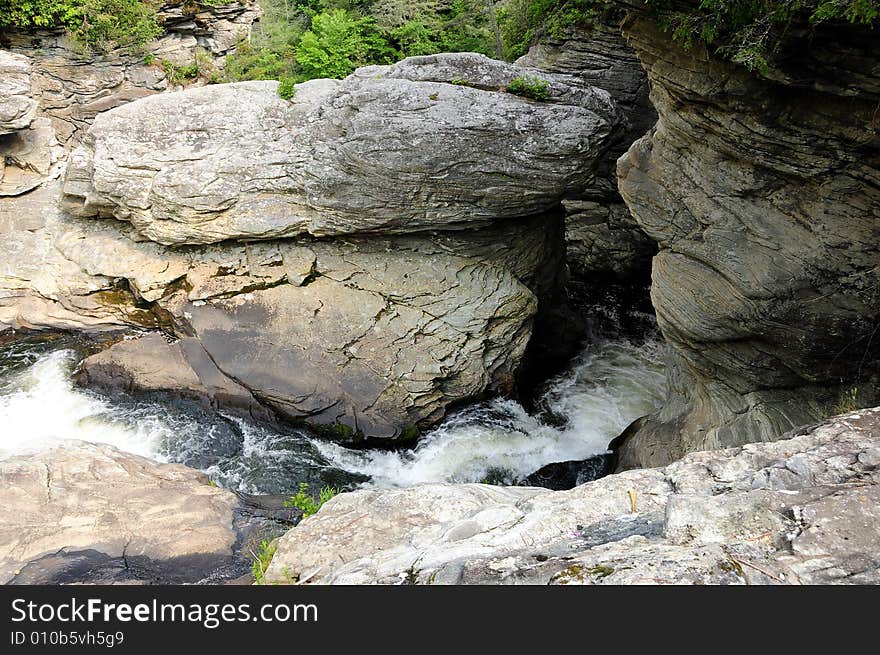 Mountain stream of fresh water. Mountain stream of fresh water