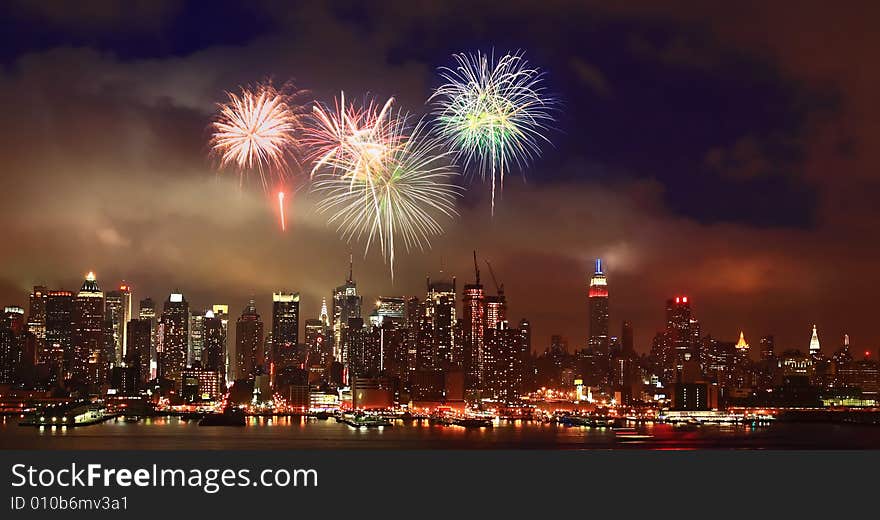 The Mid-town Manhattan Skyline