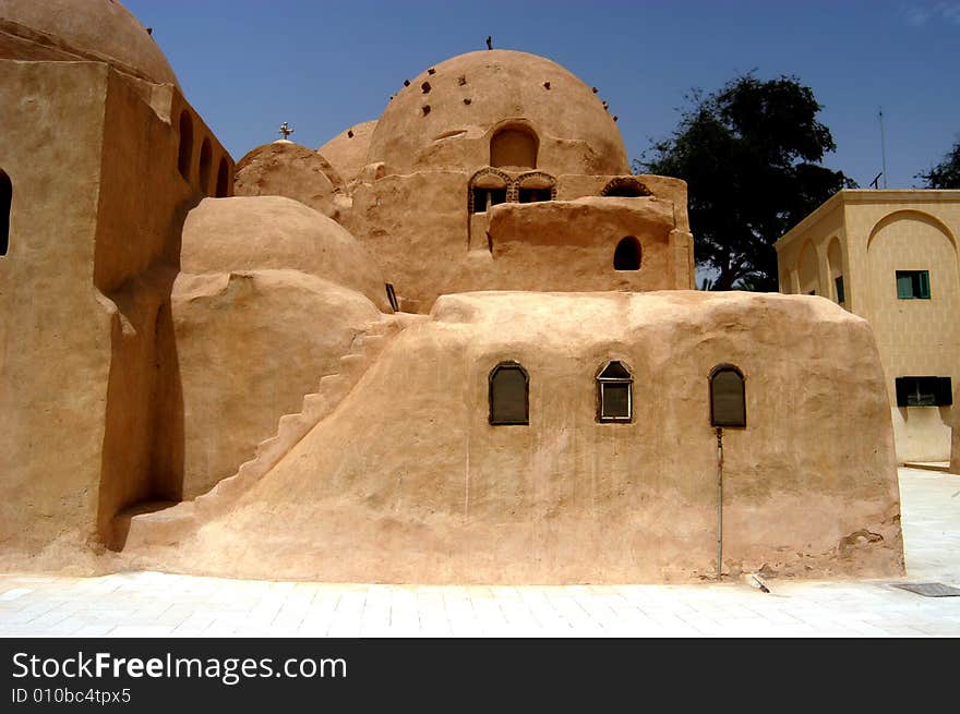 Coptic Monastery of St. Bishop in Egypt. Coptic Monastery of St. Bishop in Egypt