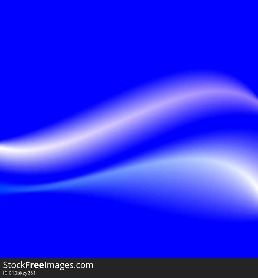 Blue wavy background, vector illustration