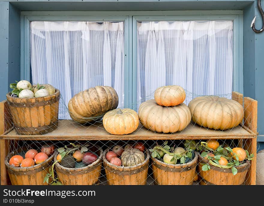 Vegetables beside the window