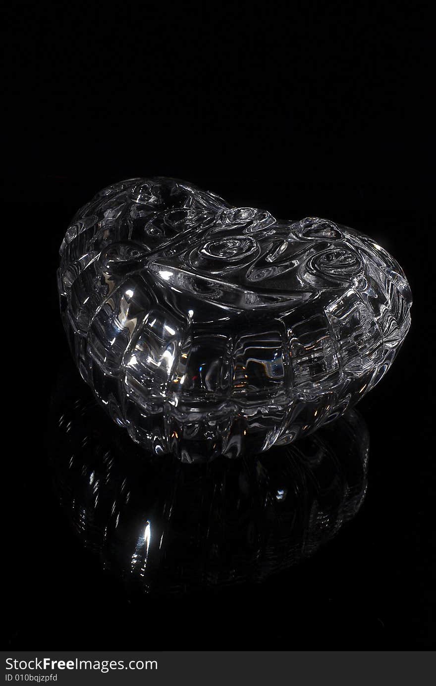 Glass casket for costume jewellery