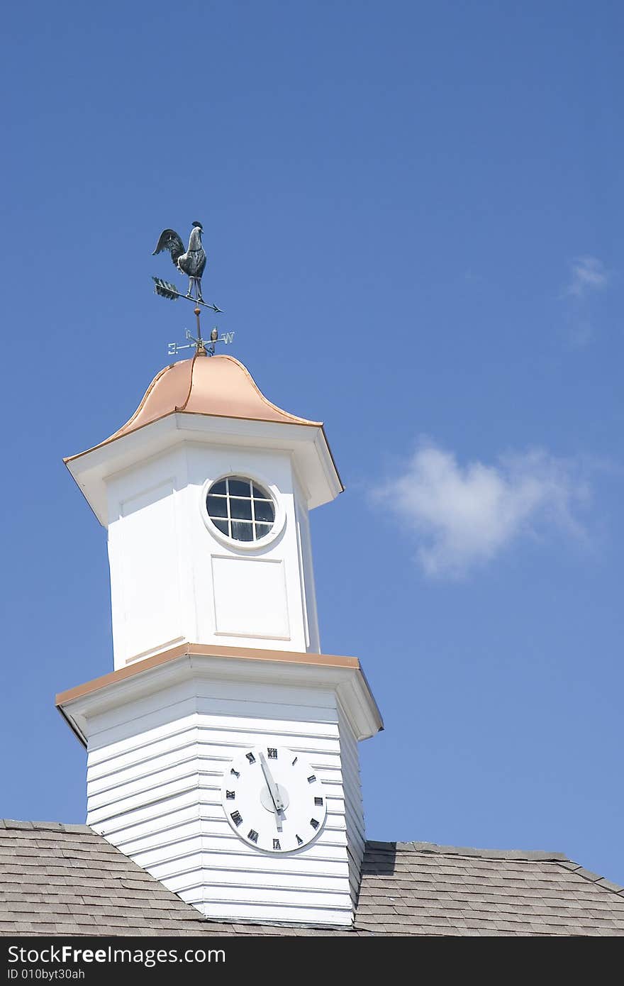 Clock and Weathervane