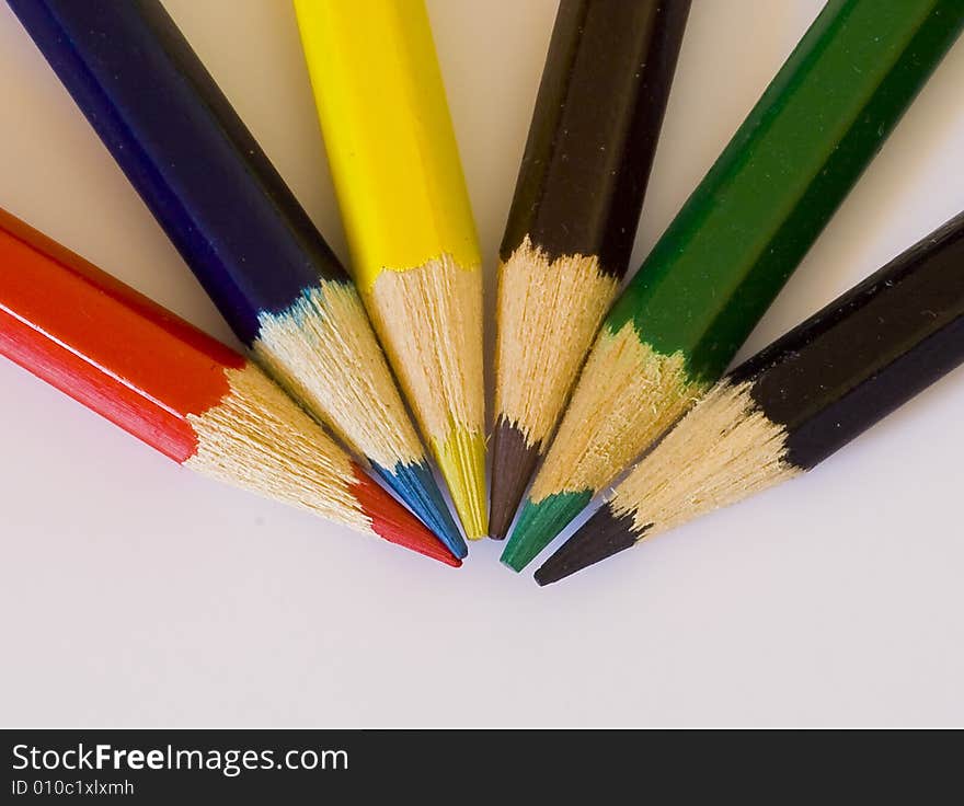 The picture of colour pencils