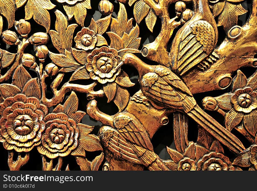 Golden Wood Carvings