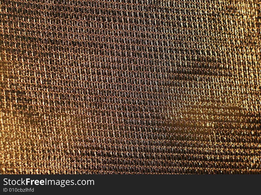 Golden Background Of Net