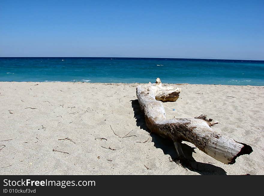 Beach and sea in The Greece