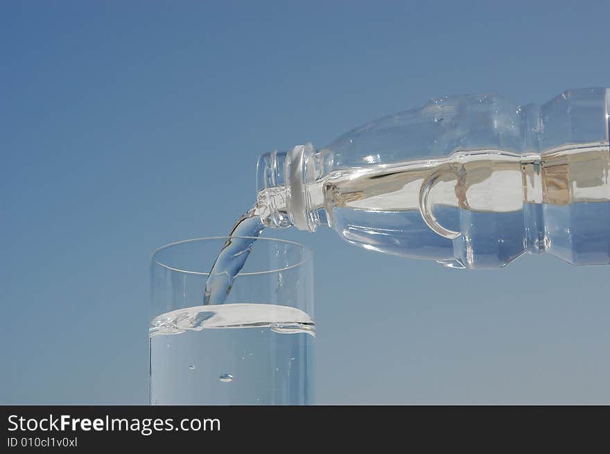 Bottle And Glass Of Water