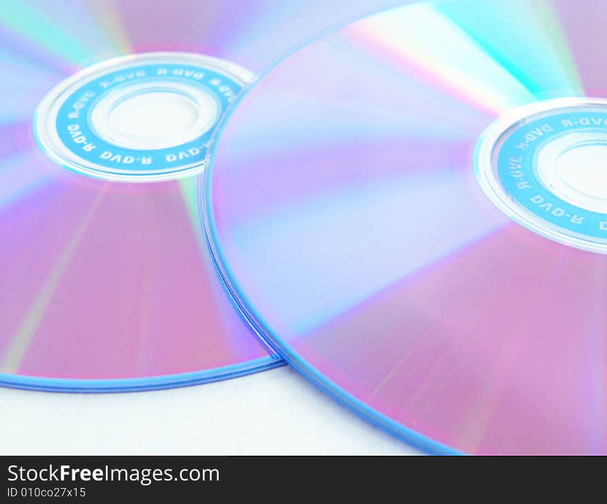 Two Disk isolated on white background