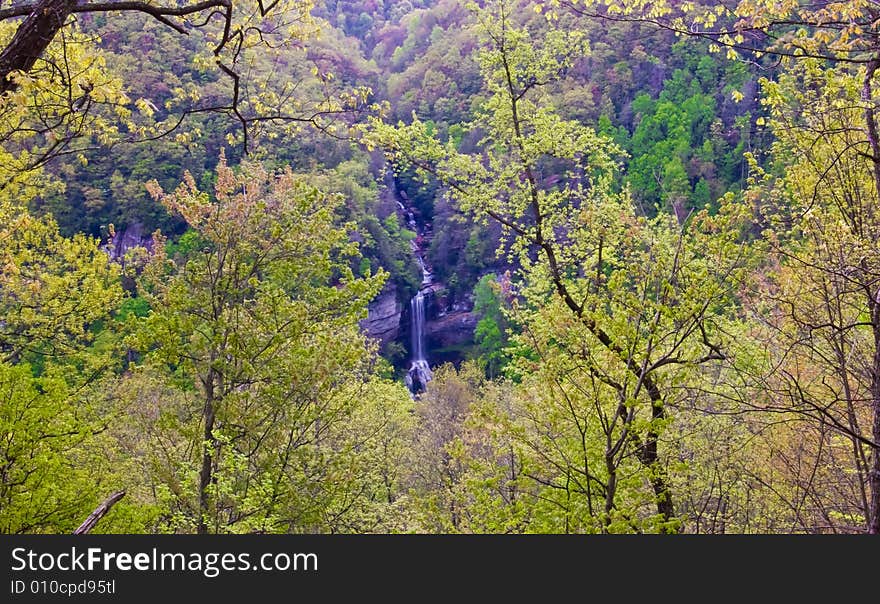 The Waterfall in Appalachian mountains