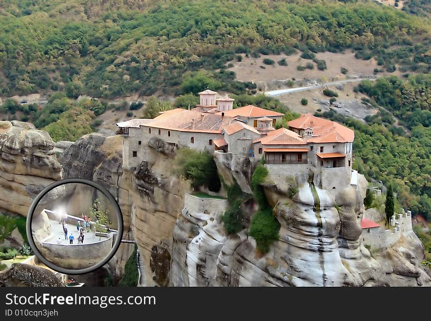 Church in Meteor in the Greece