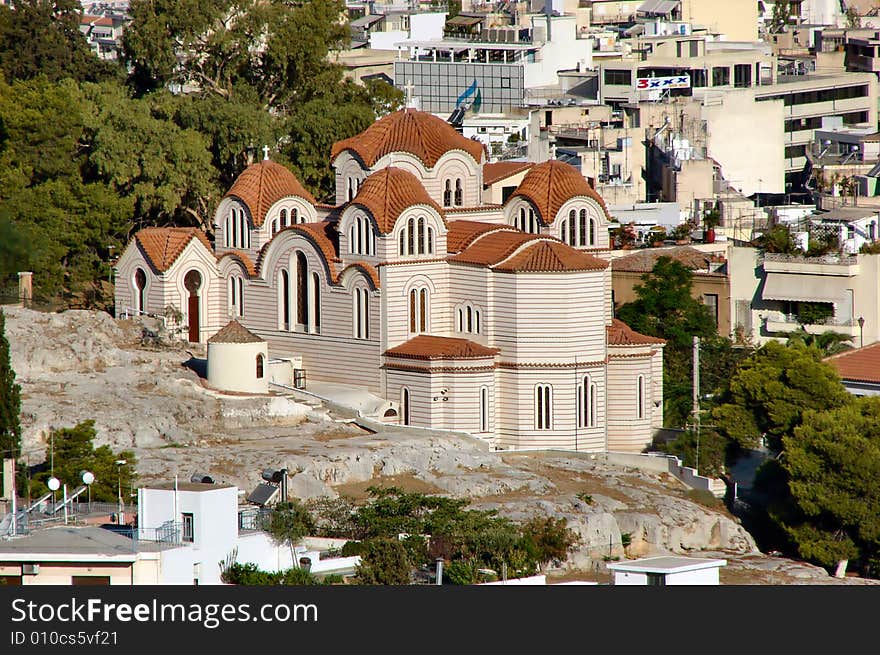 Church in Athens in the Greece