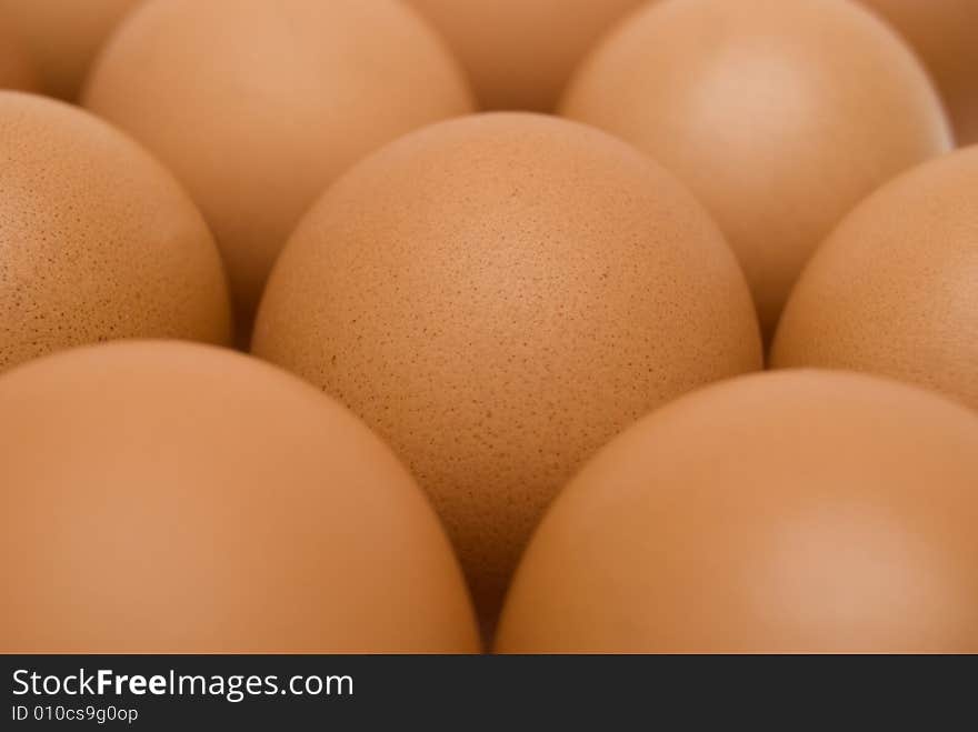 Background from the group of raw eggs