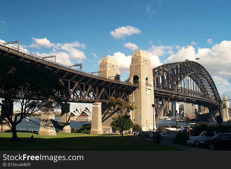 Harbour bridge photographed from Milsons Point