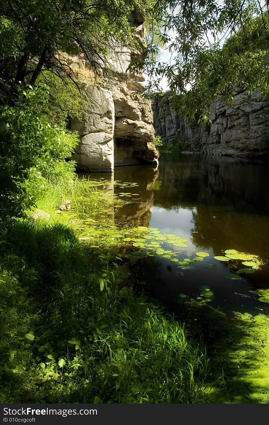 A gorgeous canyon with river