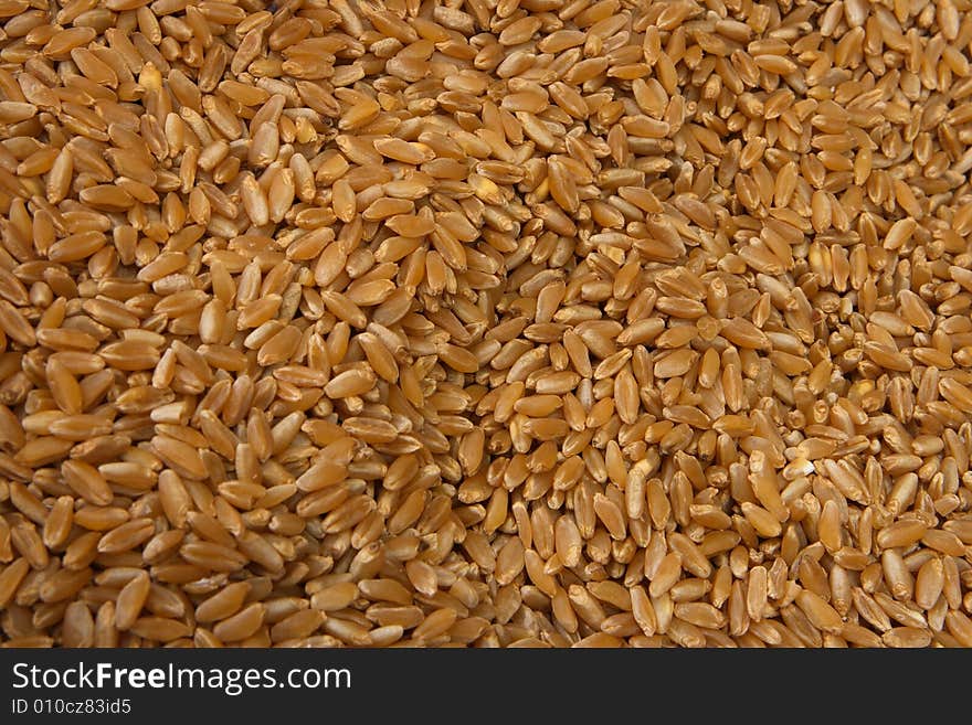 Brown rice in the market