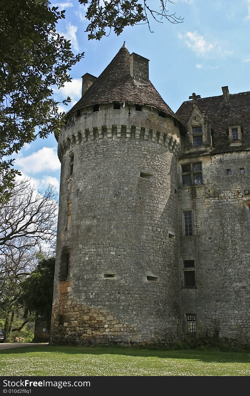 French Castle near Sarlat Europe. French Castle near Sarlat Europe