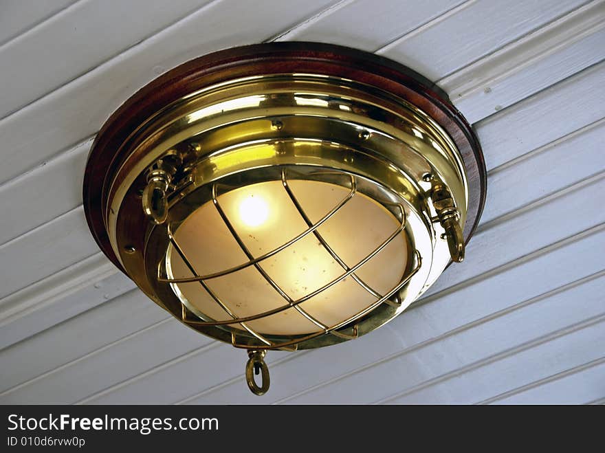 Old Train Carriage Lamp