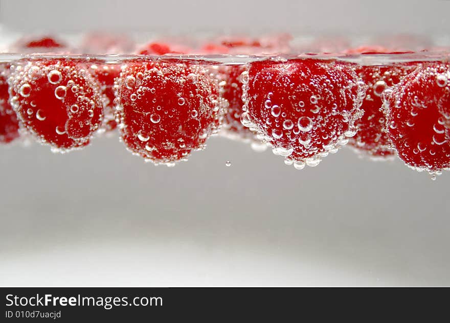 Raspberry Under Water