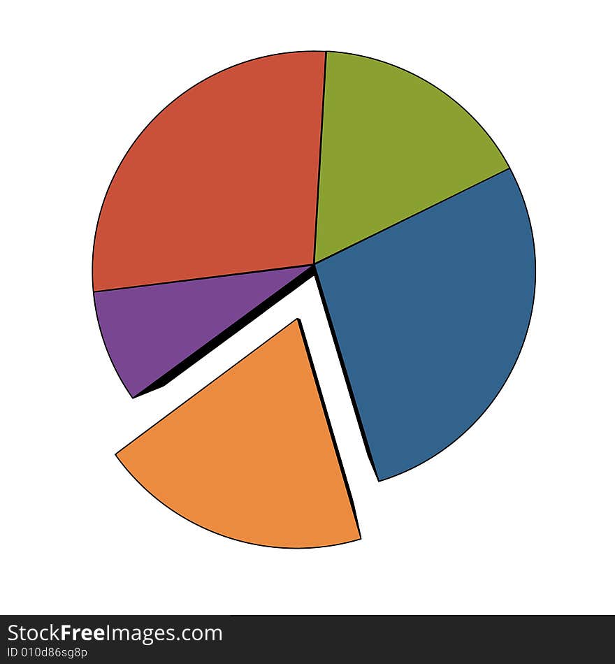 Statistics - isolated multicolor diagram on white ( with vector eps format). Statistics - isolated multicolor diagram on white ( with vector eps format)