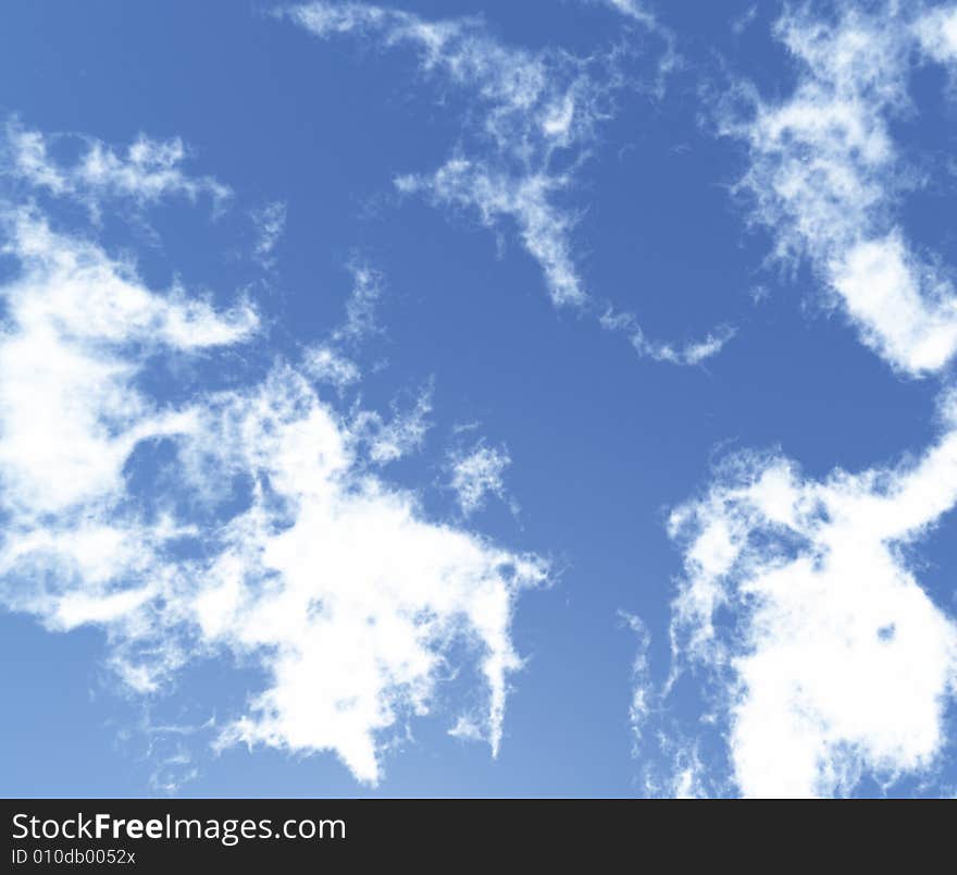 Beautiful summer cloudscape. 3d image. Beautiful summer cloudscape. 3d image