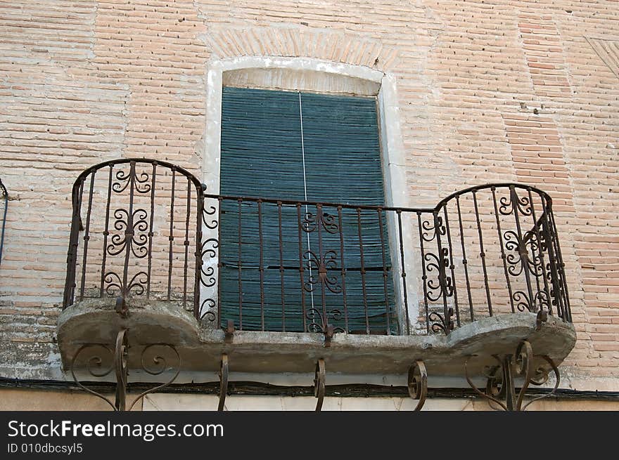 Balcony of a village in Andalusia