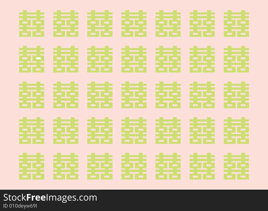 Vector traditional Chinese character pattern background