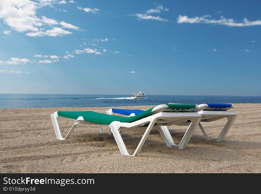 Two Chairs On The Beach