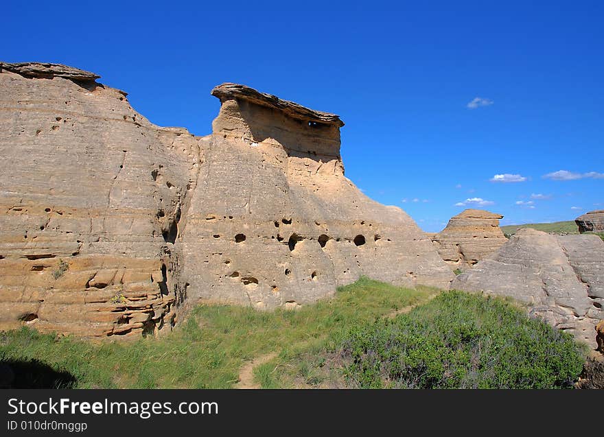 Hoodoos and sandstones