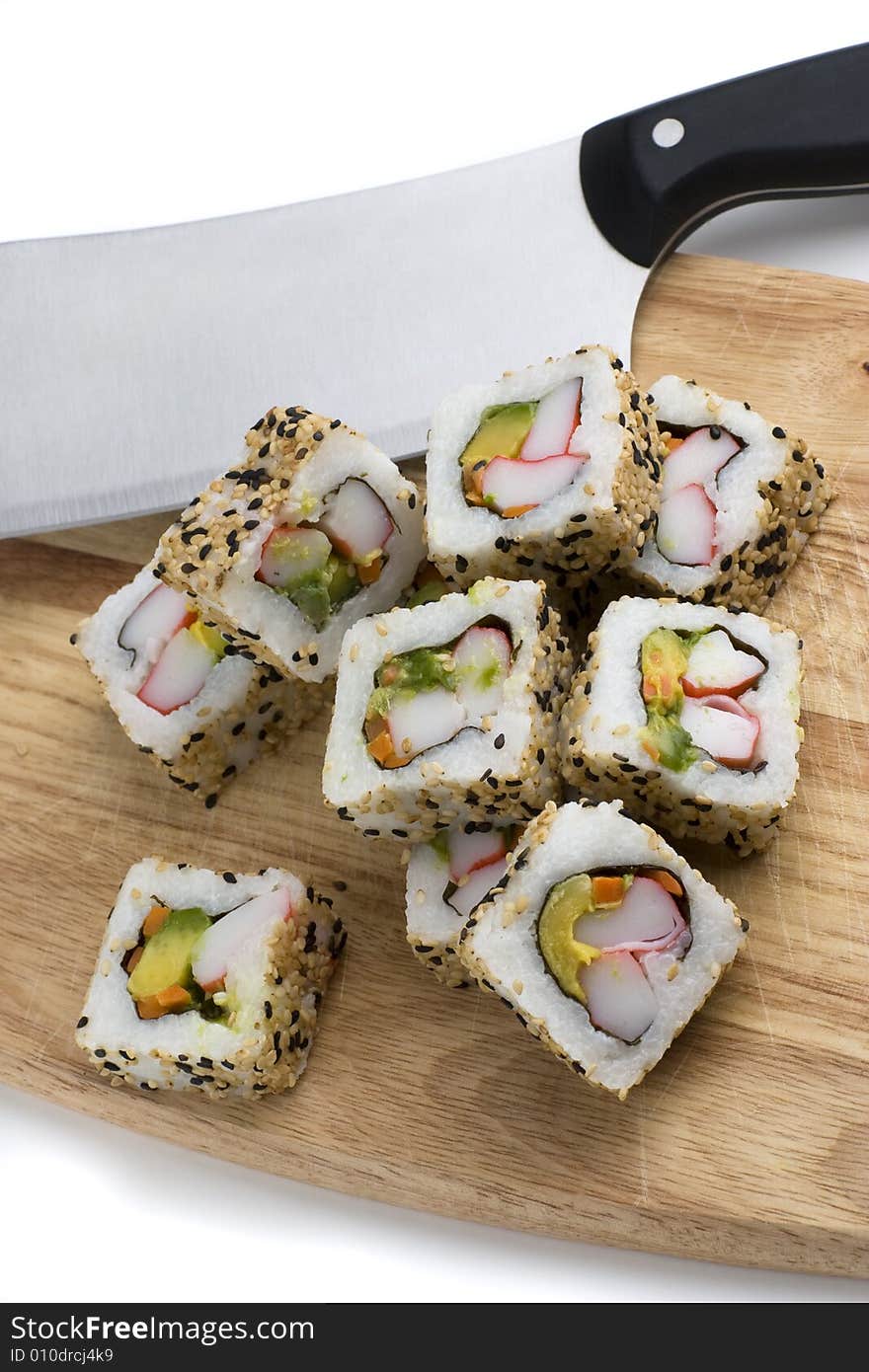 Bread-board With Sushi Slices