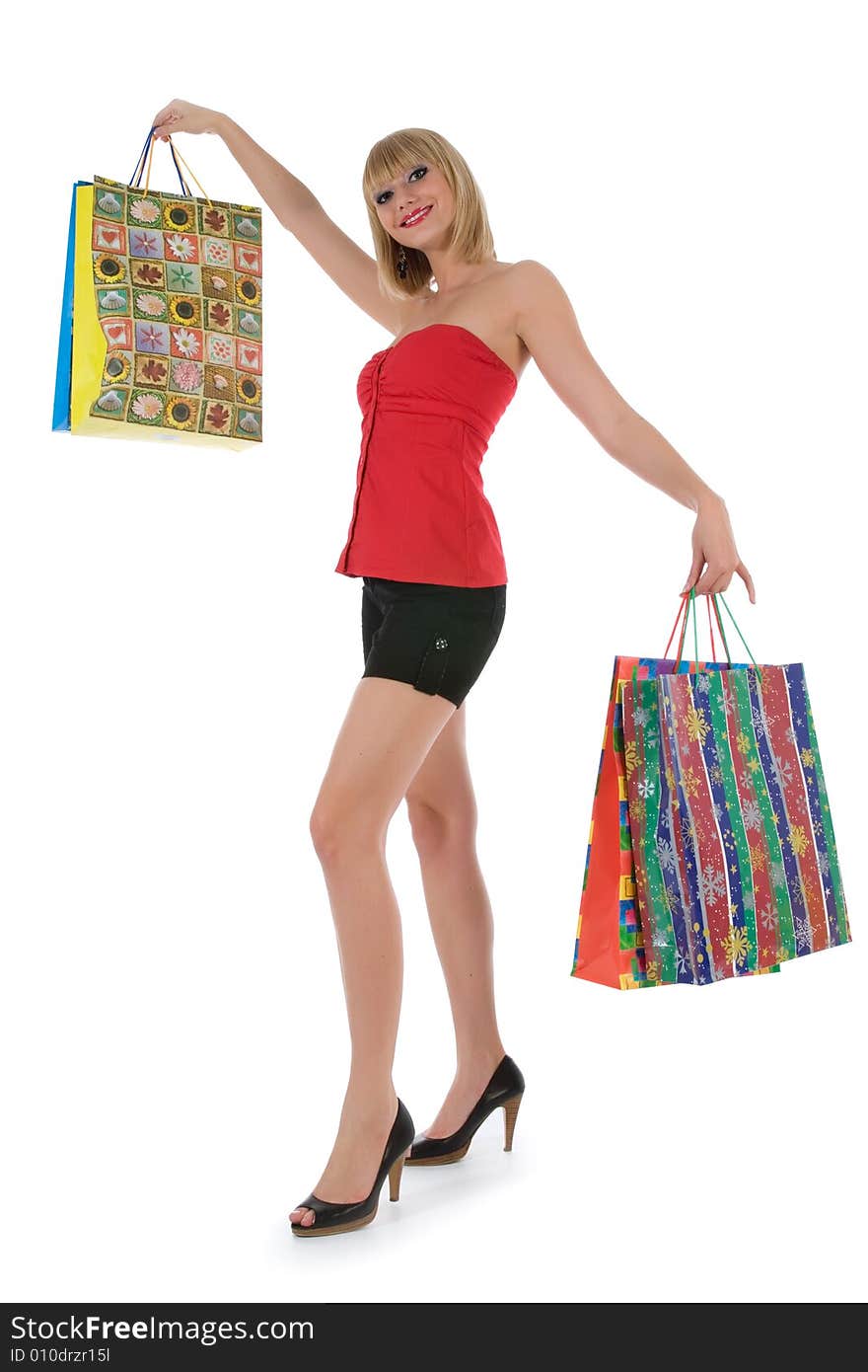 Expressive Woman Shopping