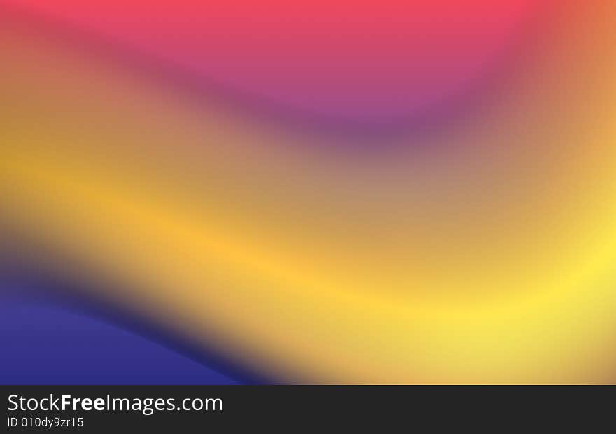 Yellow wave composition background with pink and violet