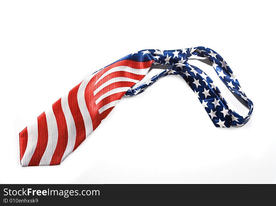 US flag necktie