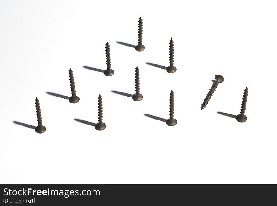 Triangle from screws