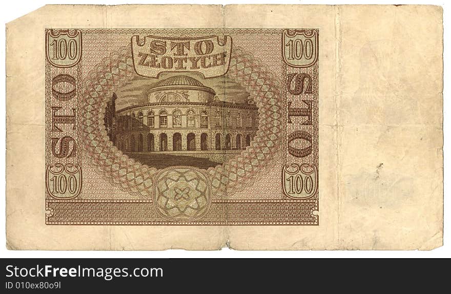 Very Old Polish Banknote