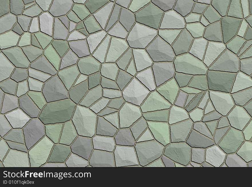 Stone wall illustration blockage, texture