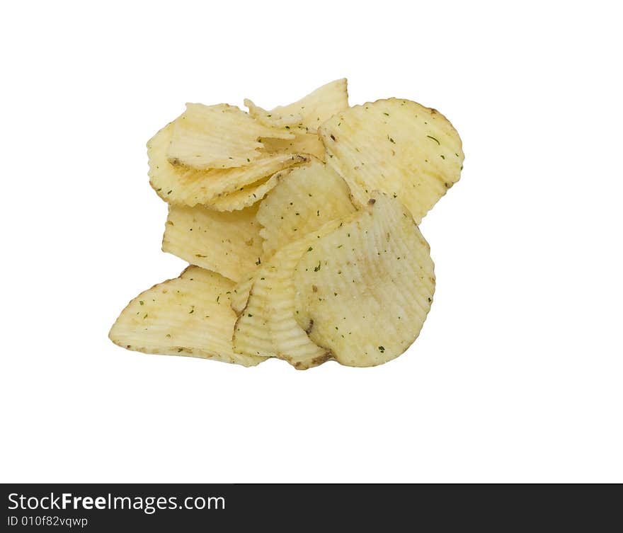 Potato chips with spices