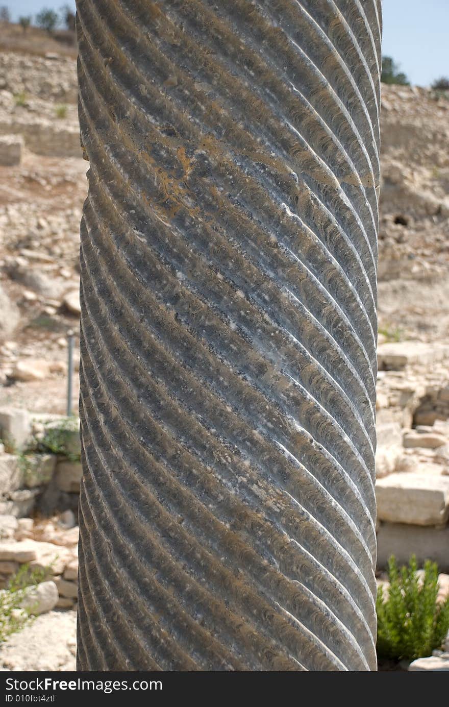 Antiquities ruins of column in ancient cyprus. Antiquities ruins of column in ancient cyprus