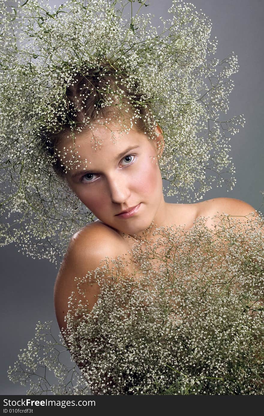 Young Girl With Wreath