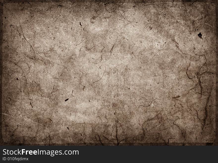 Brown grunge paper texture, close-up