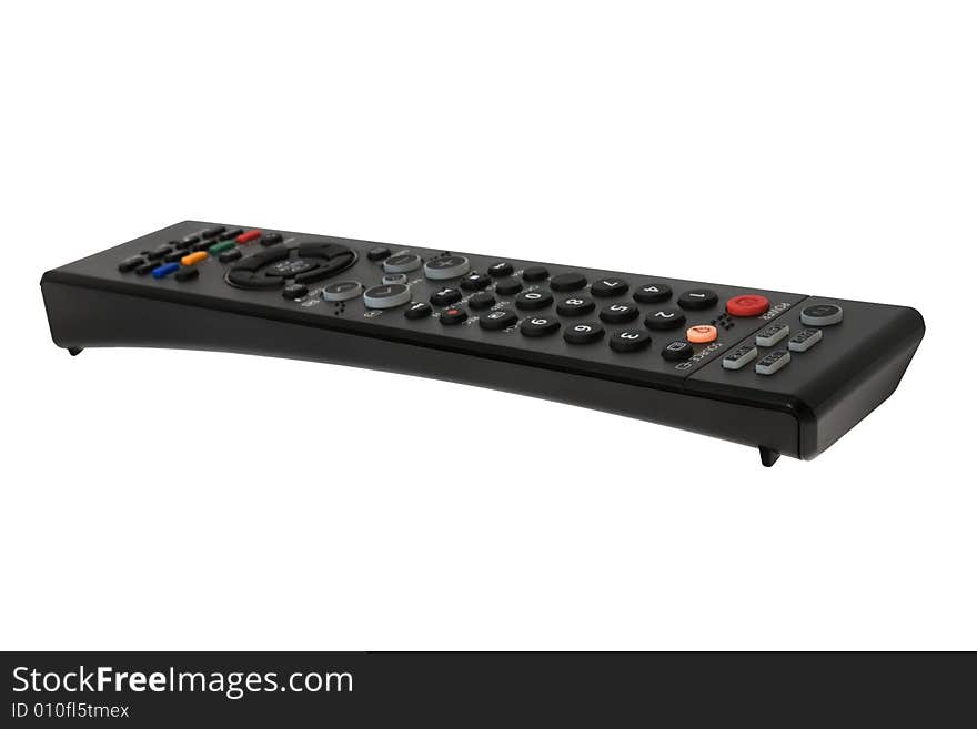 The modern remote-control on a white background