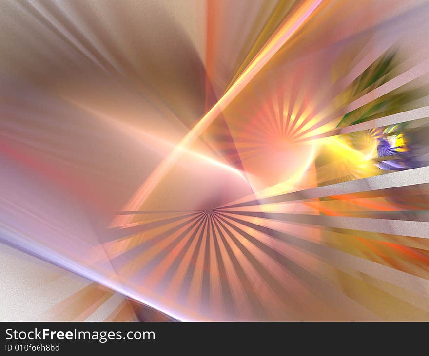 Flowers - abstraction fractal - graphic art computer