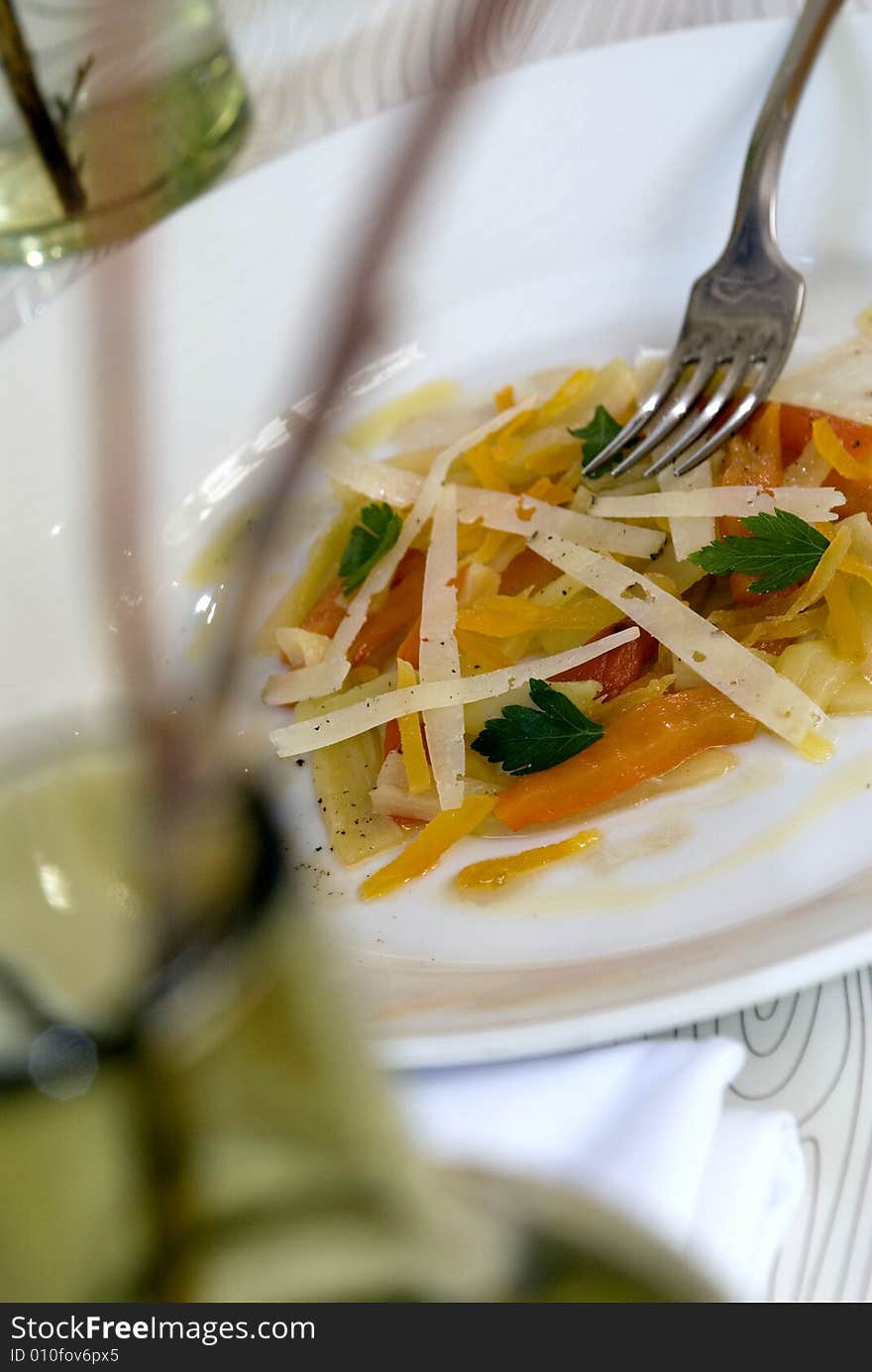 Bell pepper and parmesan salad 2