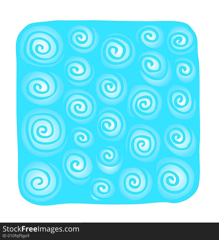 A scalable vector illustration of some blue spirals.