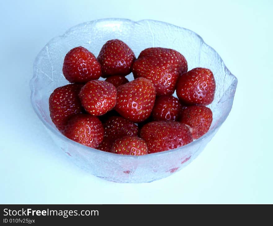 Close up of strawberrys in a bowl. Close up of strawberrys in a bowl