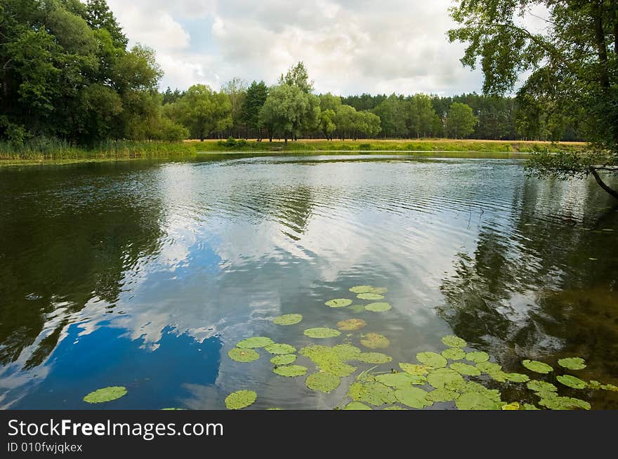 River in Ukraine beautiful landscape